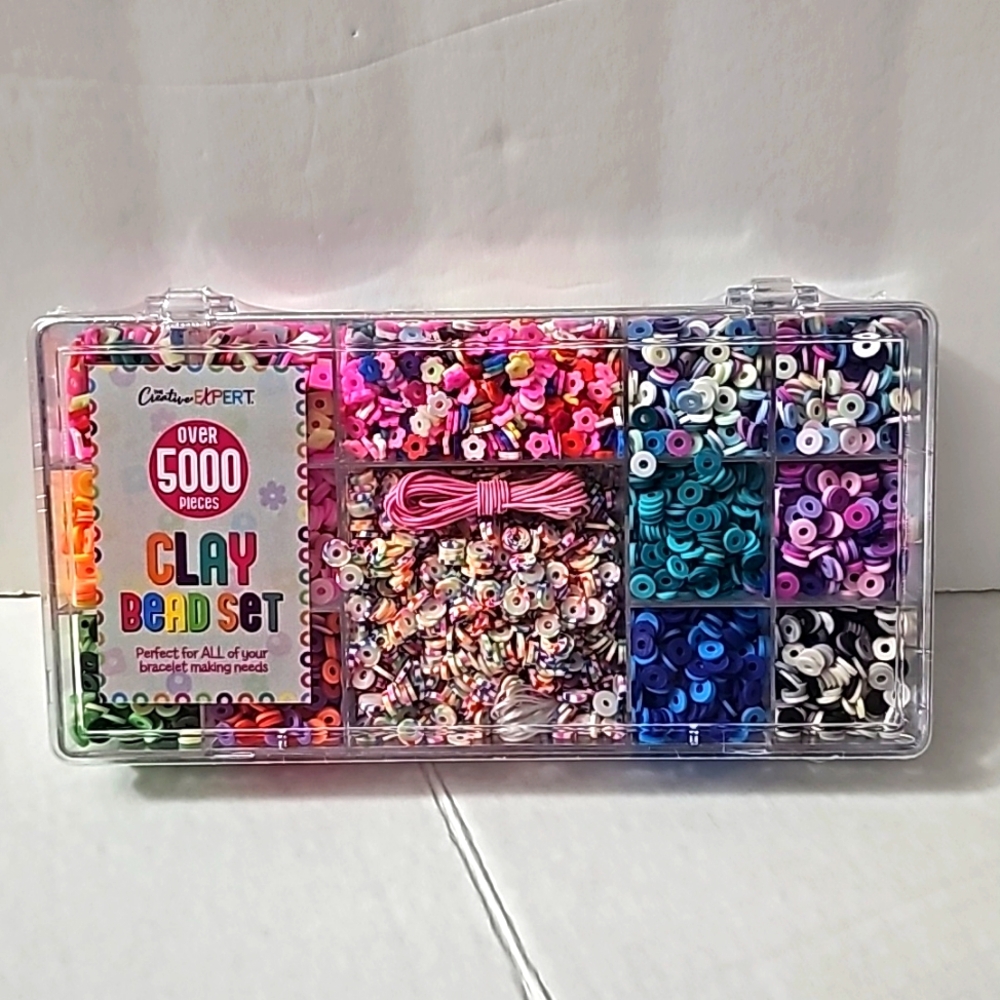 Creative Expert Clay Beads Set Making Kit for Beginner, over 5000 Pcs